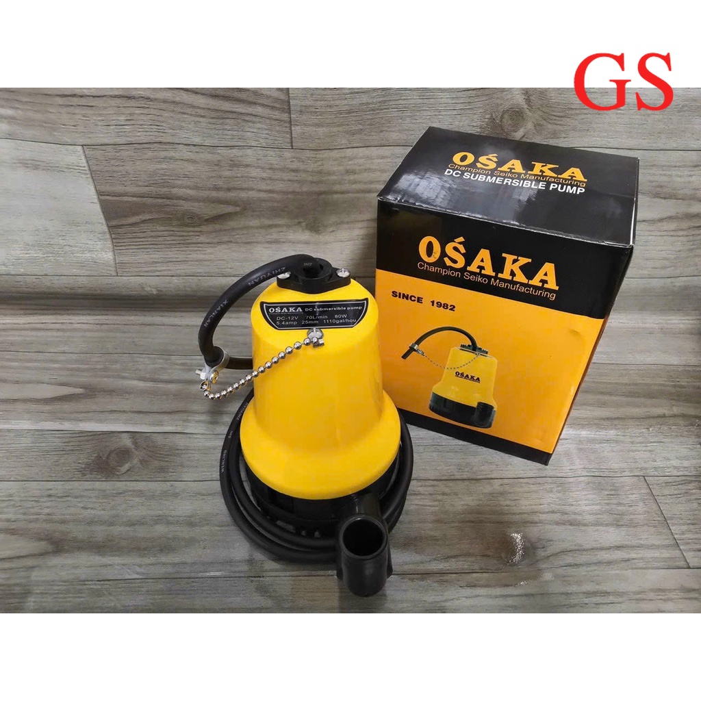 Máy bơm chìm osaka 12v- 24v 80w hút nước 160w thế giới dụng cụ giá sĩ