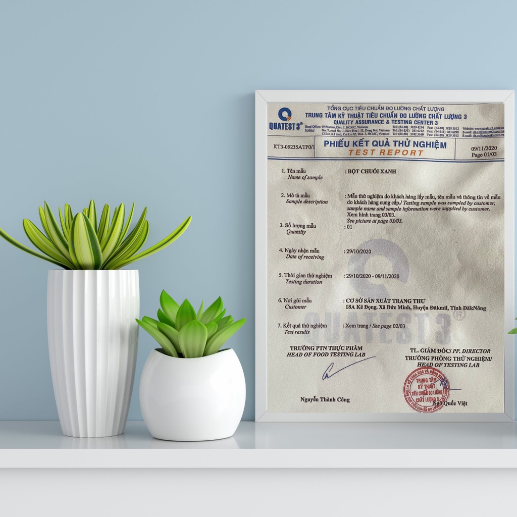 Bột Chuối Xanh nguyên chất 100% 1KG