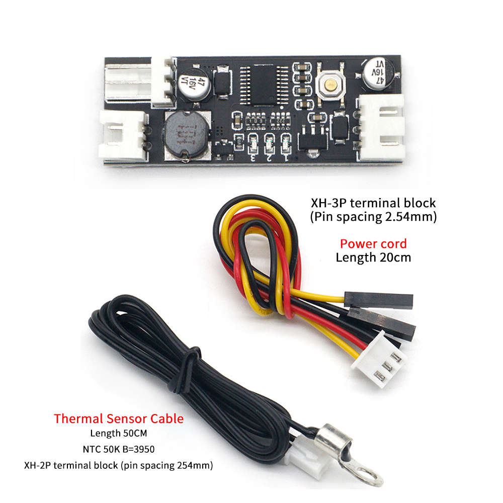 2 3 4 Wires Dc 5v/12v Pwm Fan Temperature Speed Controller Governor Switch Temperature Control Module For Computer Pc Fan/alarm. 
