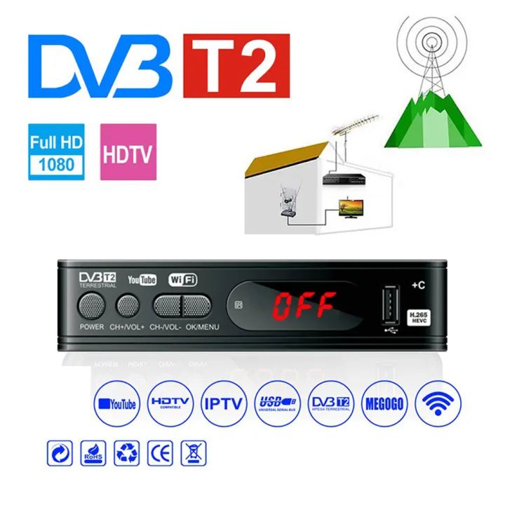 Qdgkdc Usb Hd 1080p Tv Tuner Satellite Decoder Dvb C Dvb T2 Set Top Box Hd Digital Receiver Lazada Singapore