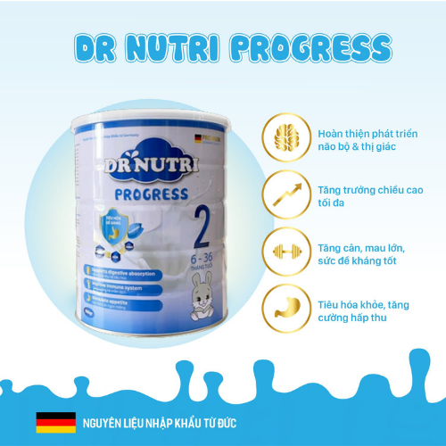 Sữa Dr.Nutri Progress900gr, giành cho bé 6 - 36 tháng tuổi thumbnail