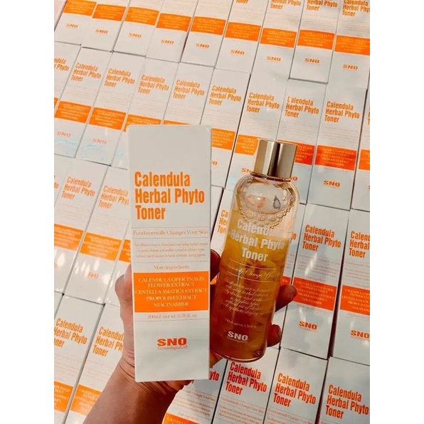 Nước hoa cúc SNO Calendula Herbal Phyto Toner 200ml.