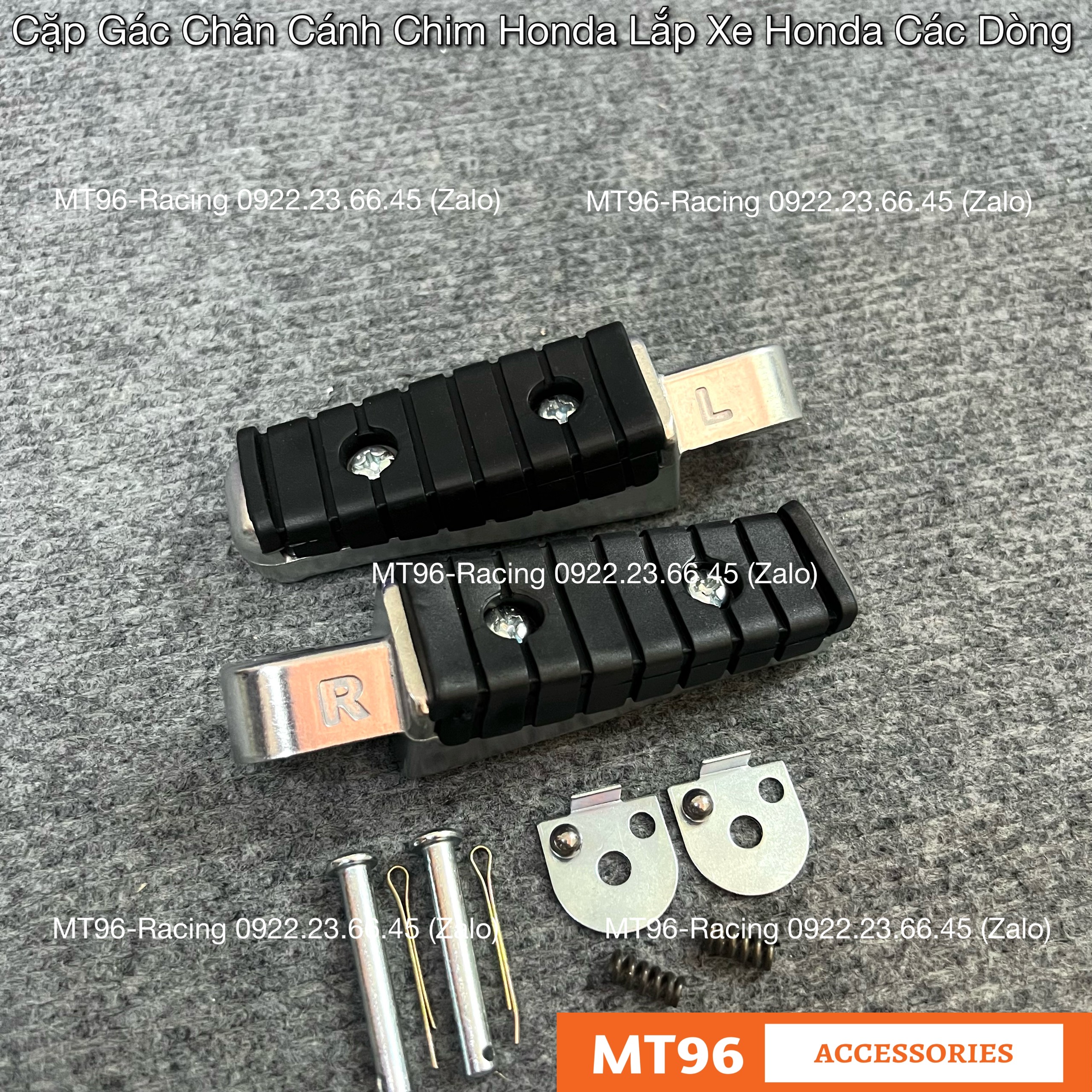 Gác chân sau cánh chim honda gắn cho wave dream future và các dòng xe honda khác