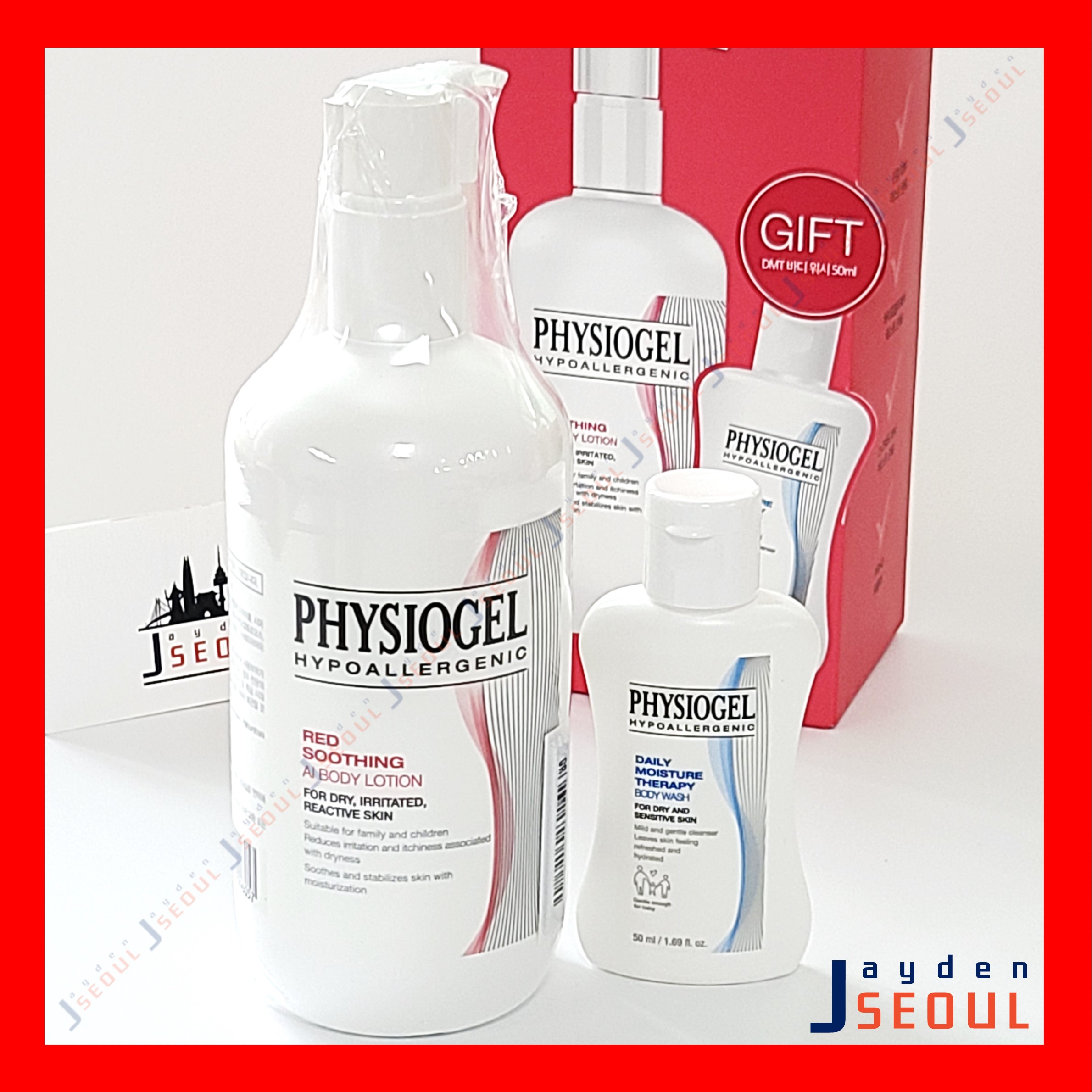 [PHYSIOGEL] Red Soothing(Calming Relief) AI Body Lotion 400ml + FREE