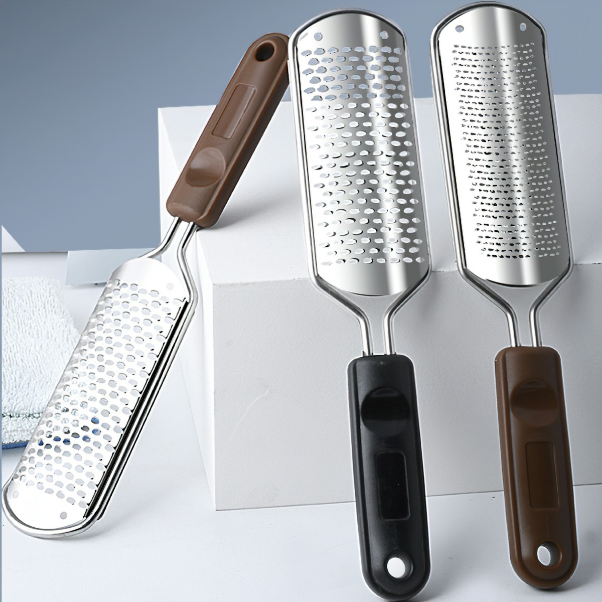 Bàn trà gót inox trà gót chân lấy da chết nail spa-candy