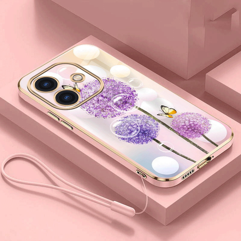 %5BFree%20Lanyard%5D%20OPPO%20A3x%20A3%20Luxury%20Dandelion%20Flower%20Casing%20Square%20Edges%20Plating%20Back%20TPU%20Soft%20Case%20Cover%20-%20Image%209