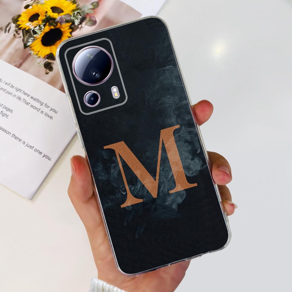 Luxury letters cover for xiaomi civi 2 casing 2022 soft silicone back cover for xiaomi civi 2 civi2 phone cases 6.55"