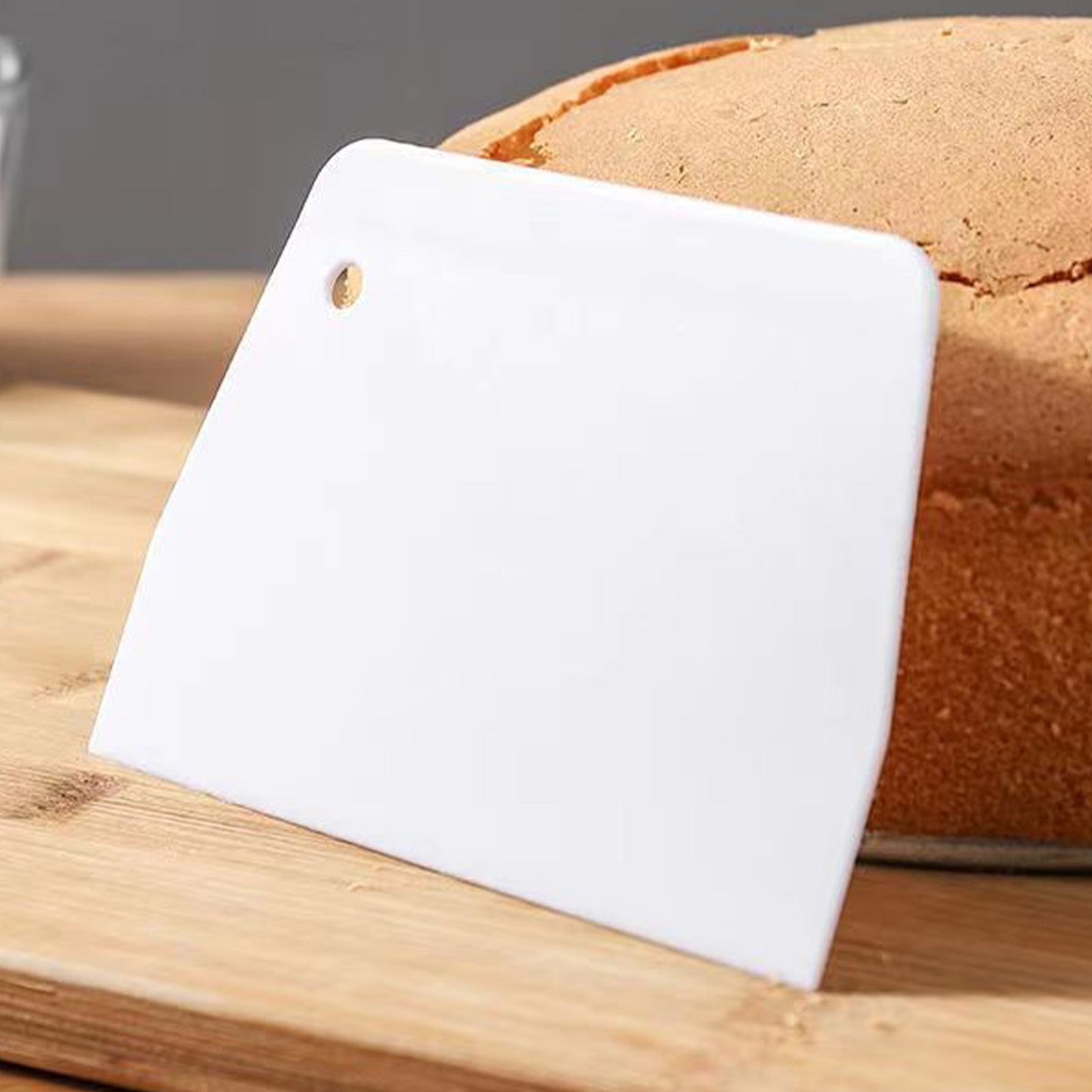 Dough Scraper Multifunctional Lightweight Bowl Scraper with Hanging Hole for Baking