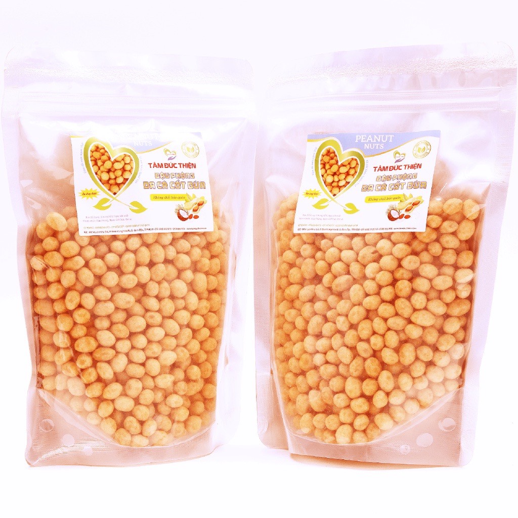 đậu phộng da cá nước cốt dừa  hũ 500gram