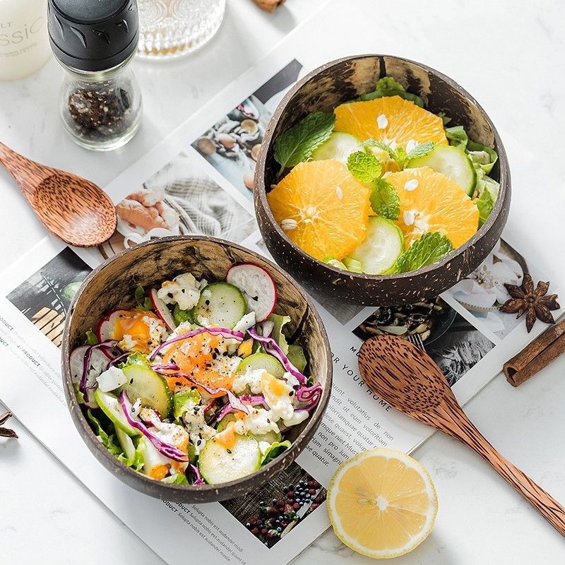 [Quà Tặng] Chén gáo dừa ăn ngũ cốc
