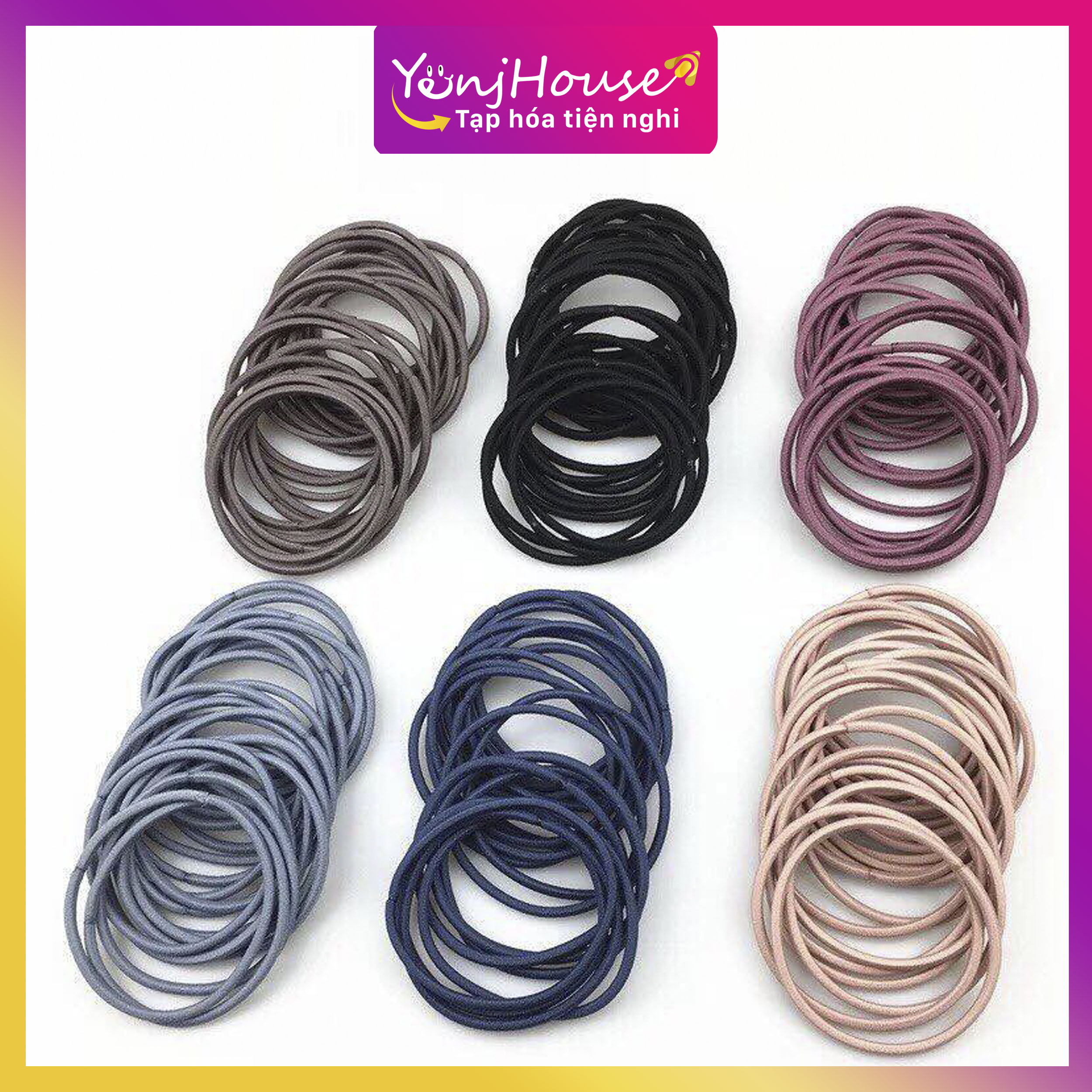 THUN CỘT TÓC CHO BÉ SÉT 10 SỢI ( LẤY MÀU NGẪU NHIÊN) - YENJHOUSE