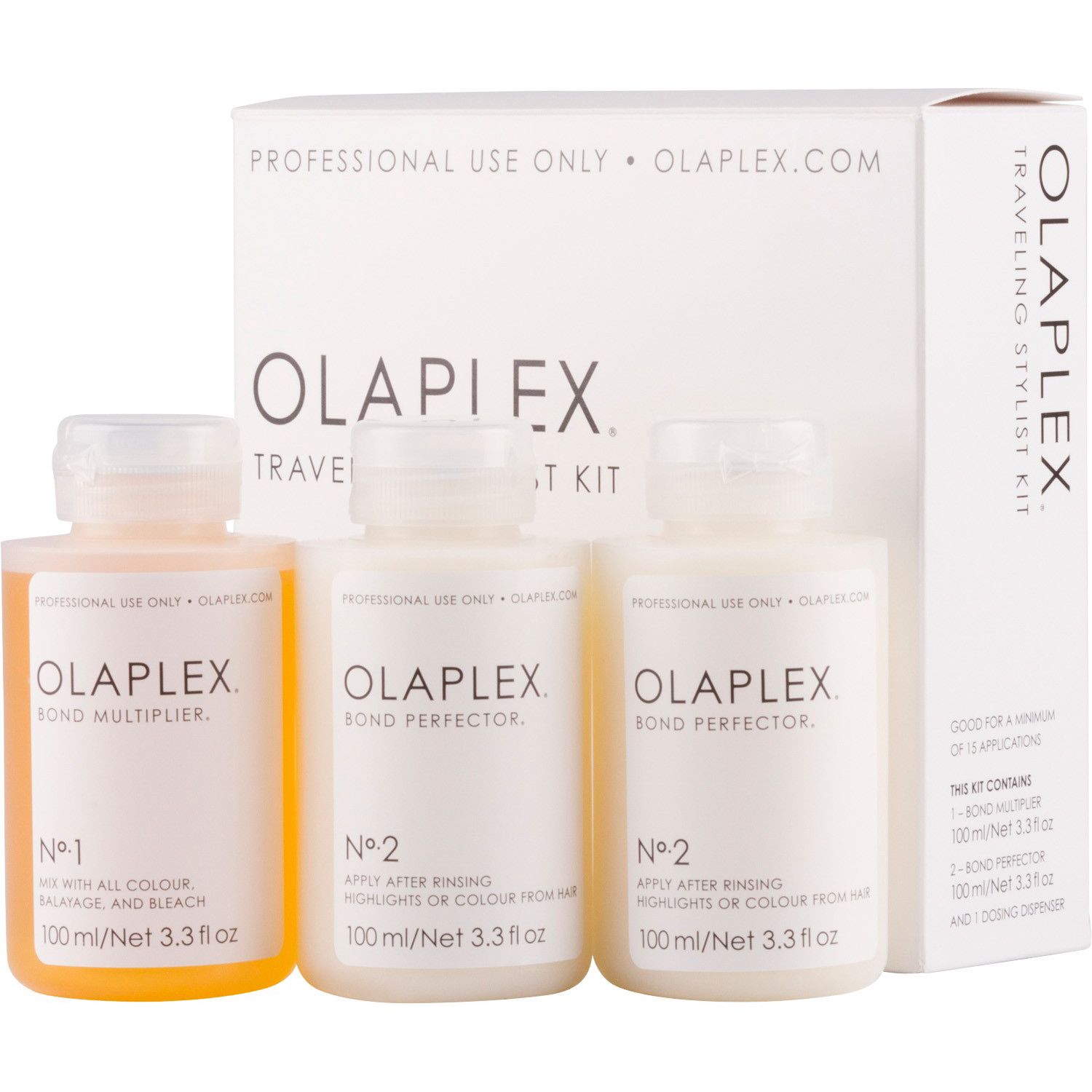 Bộ phục hồi tóc cháy nát hư tổn Olaplex Traveling Stylist Kit 100ml