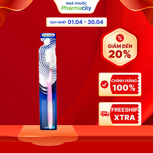 Bàn chải đánh răng siêu mảnh Pharmacity Slim Soft