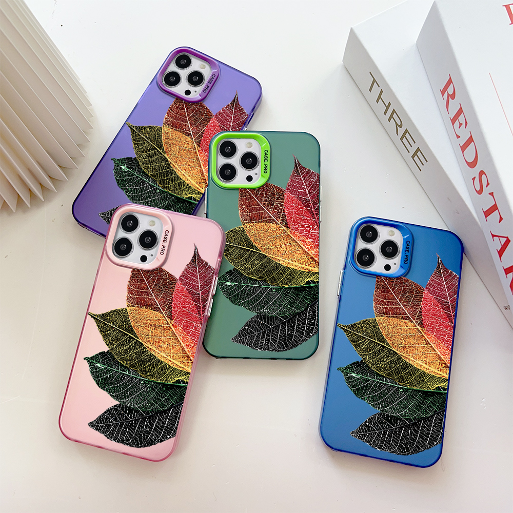 ZeroQiQi for Samsung S20 Plus Back Cover Leaf Specimen Creative Contrast Color Hard Phone Case for Boy Girl. 