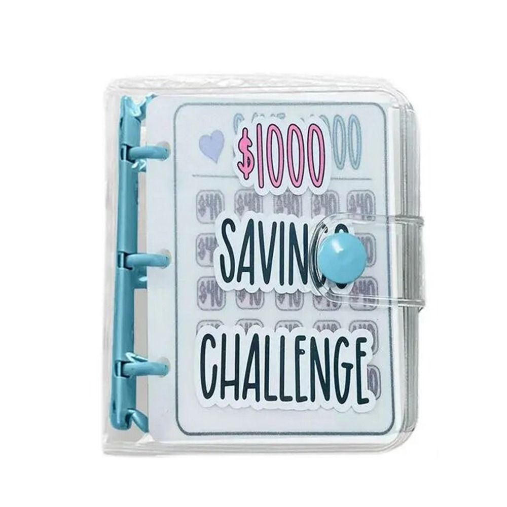 ROBERTA PVC $1000 Money Savings Challenge Binder Button Closure ...