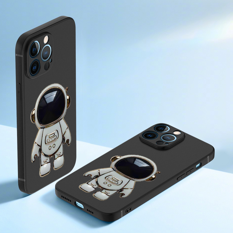 For Honor X6B 4G Case Astronaut Bracket Smooth Soft Silicone Anti Collision For Honor X6B Back Cover. 