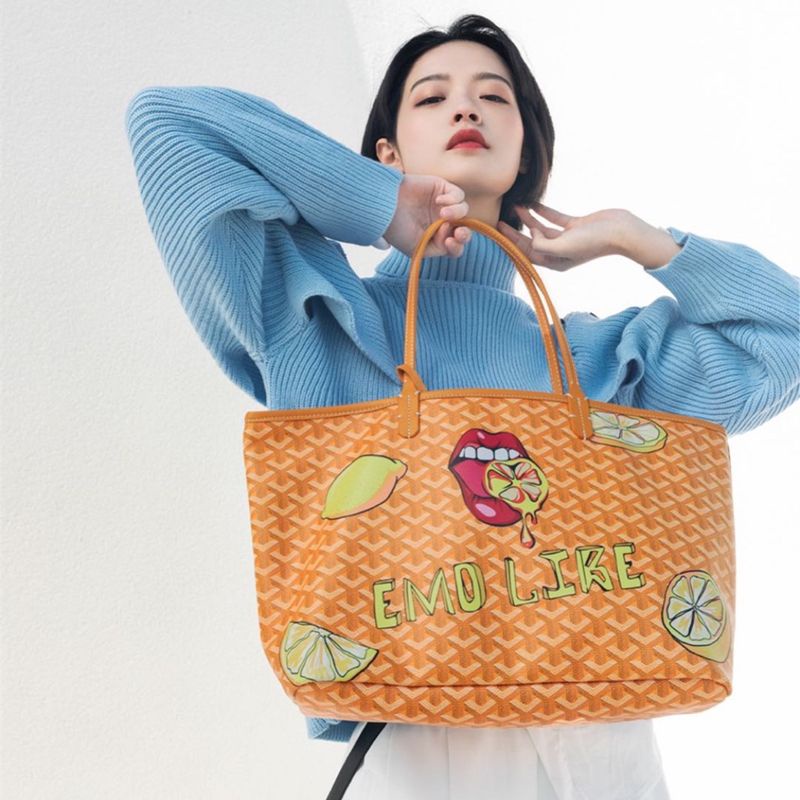 Brand NEW EMO Korean tote bag. Goyard similar style