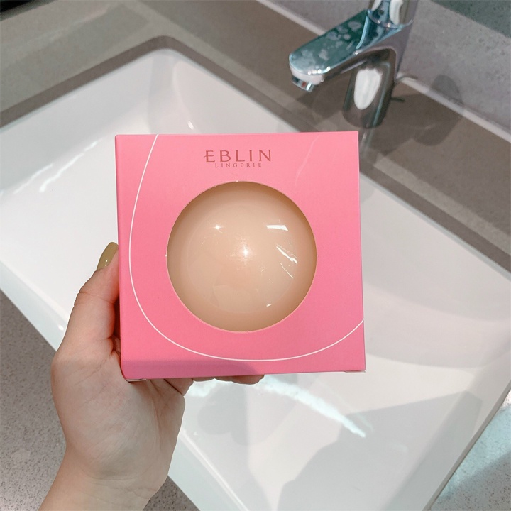 [ CÓ CHE TÊN SP ] Miếng dán ngực silicon nhiệt tự thân EBLIN dán ti siêu mỏng ôm khít