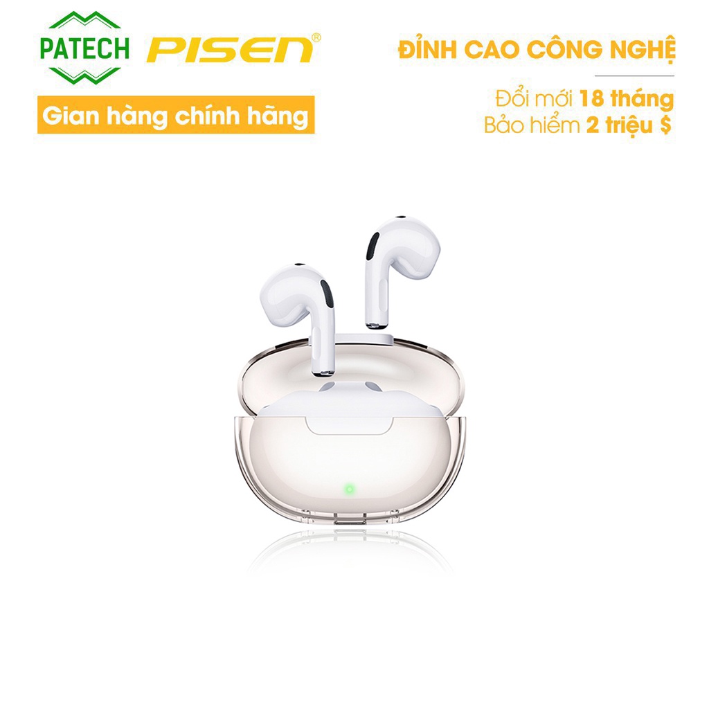 Tai nghe không dây PISEN A-buds3 Pro Gaming Esport (LV12AB), White - Hàng chính hãng thumbnail