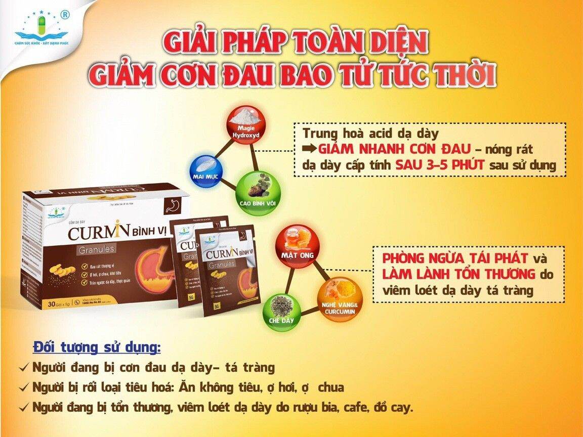 Cốm Dạ Dày Curmin Bình Vị Granules (H/30g)