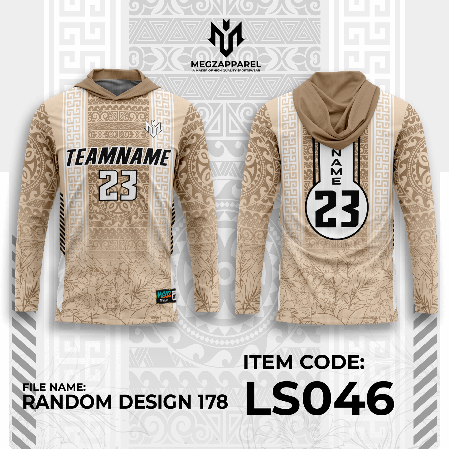 LS046 Basketball Warmer Hoodie Pull Over Hoodie Sublimation