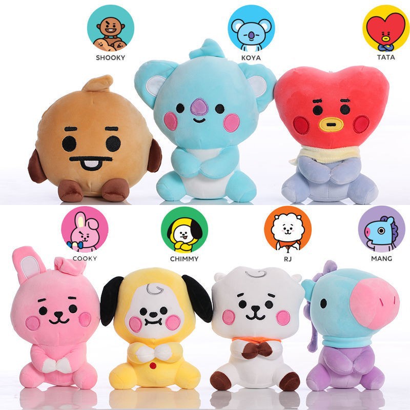 Kpop BTS BT21 Stuff Toy 20cm Animal Plush Doll for Kids Birthday