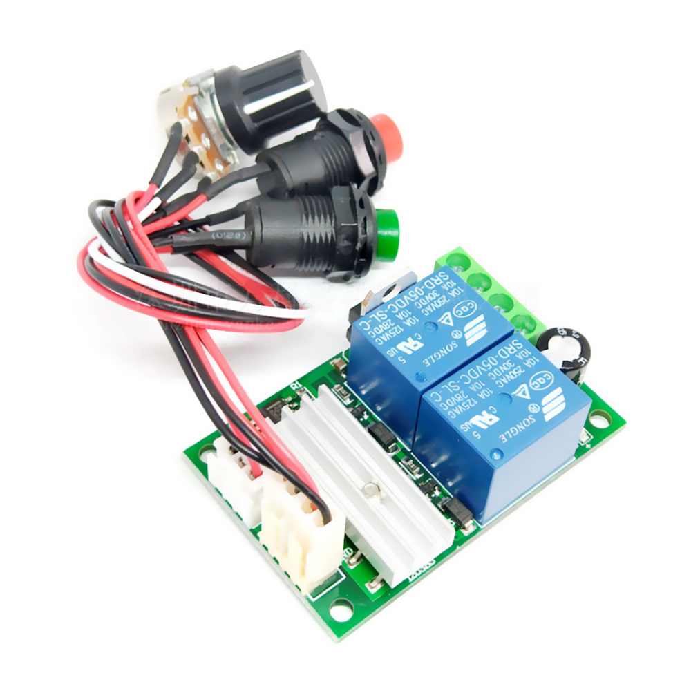 DC 6V 12V 24V PWM Motor Speed Controller Forward and Reverse Switch Linear Actuator Motor Controller Adjustable Speed Control