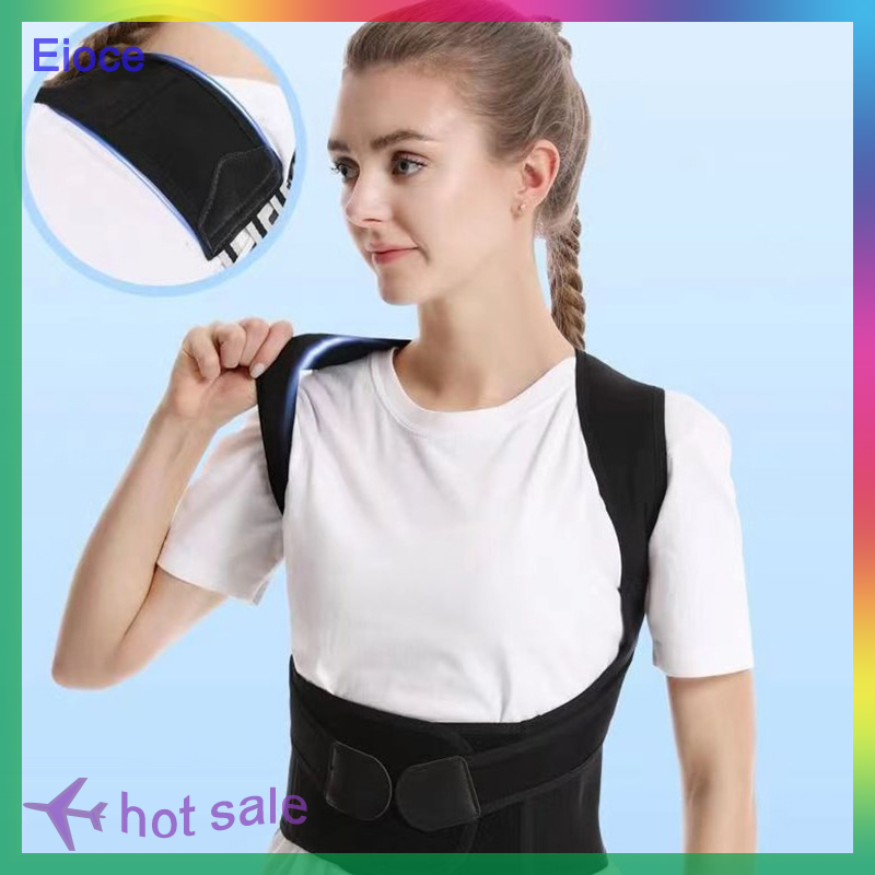 Eioce thư thế lưng có thể điều chỉnh dây đai chỉnh ngồi dây đai chỉnh lưng phụ nữ người đàn ông ngăn ngừa gù giảm đau đai điều chỉnh tư thế
