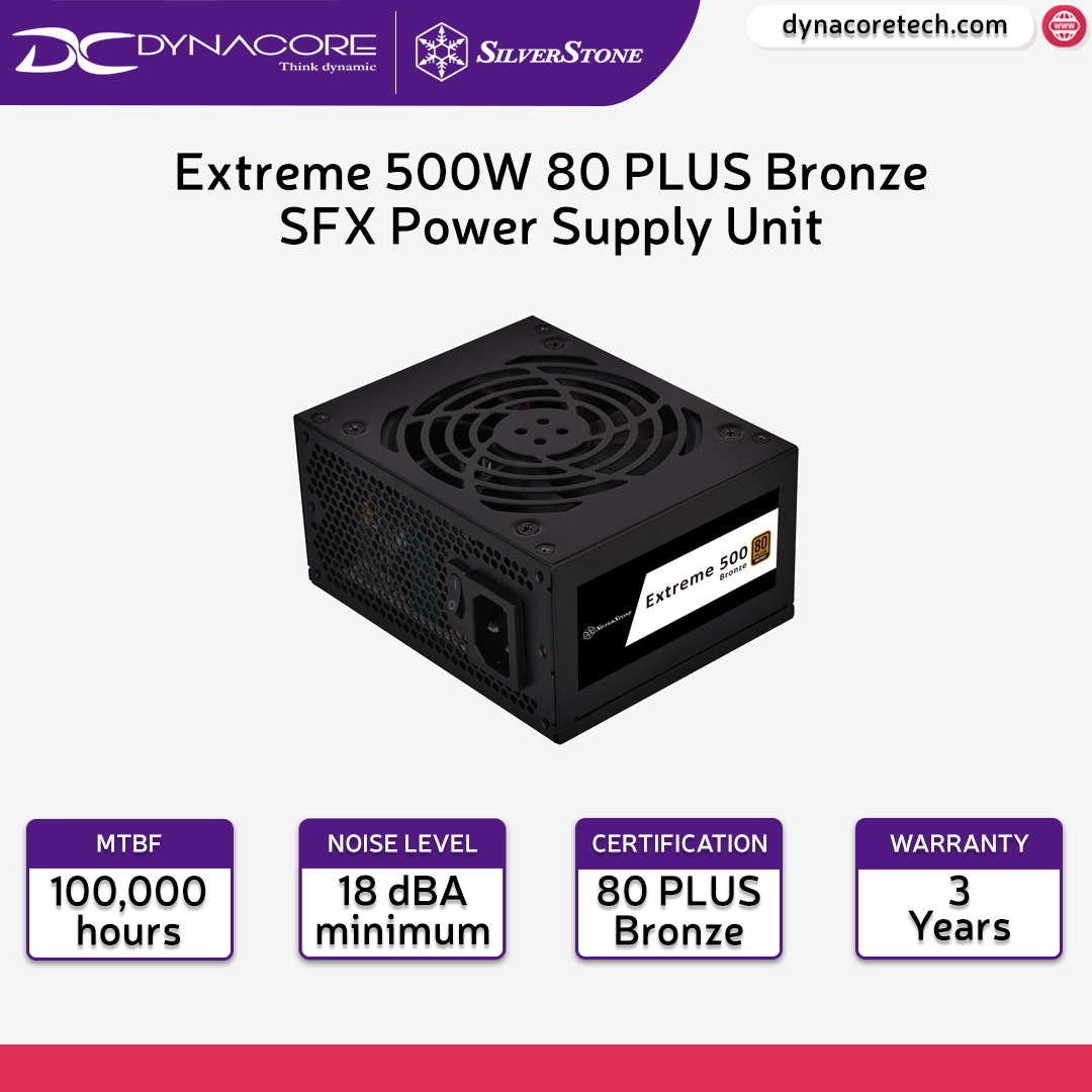 Extreme 500 SFX 500w Silver Stone SFX PC電源Extreme 500W Bronze