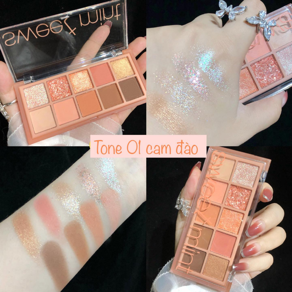 BẢNG PHẤN MẮT 10 Ô NHŨ LÌ SWEET MINT