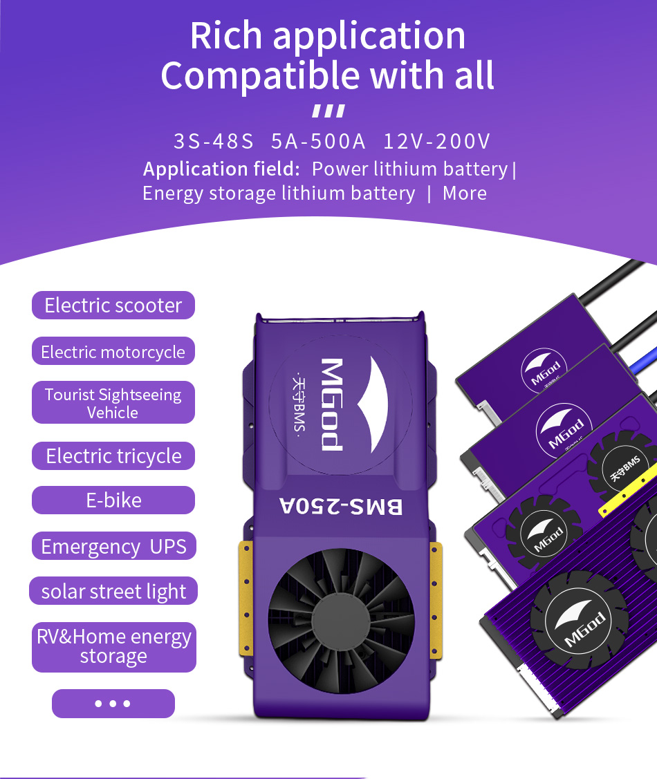 17S BMS 60V 60A 50A 40A 30A 18650แบตเตอรี่3.7V Li-Ion Lithium แบตเตอรี่ ...