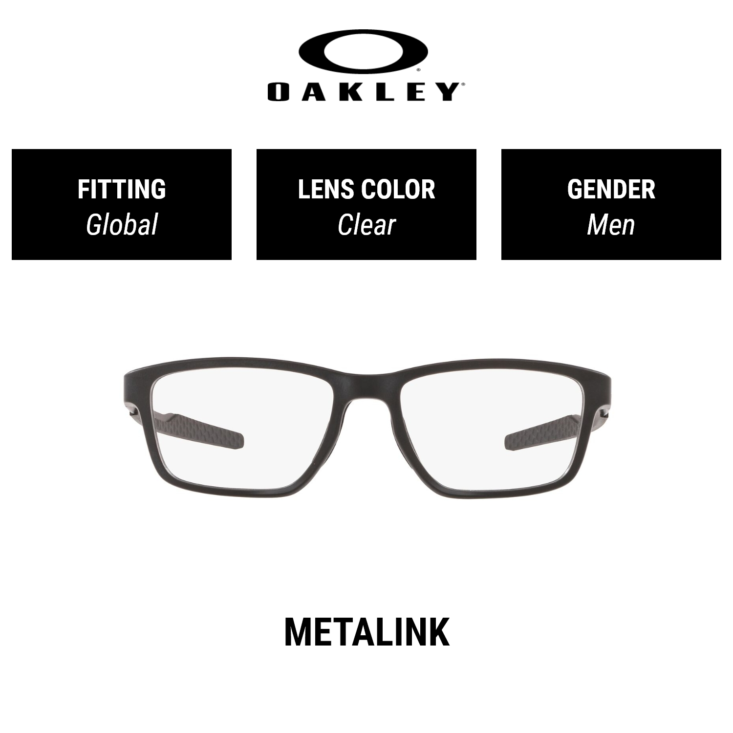 OAKLEY Metalink OX8153 815301 Men Global Fitting Eyeglasses Size 55mm |  Lazada Singapore