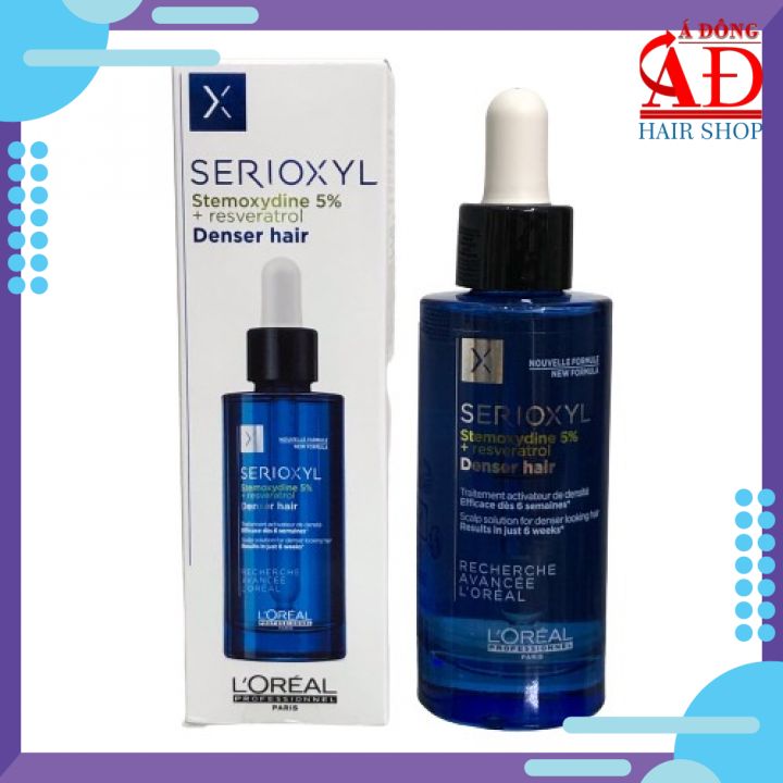 Dầu gội xả + tinh chất l'oreal serioxyl denser hair làm phồng dày và kích thích mọc tóc spain