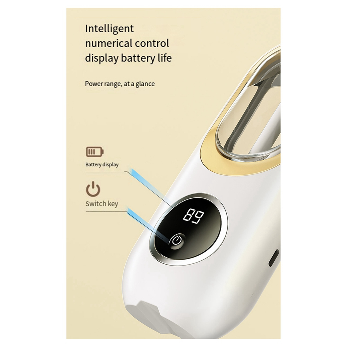 120Ml Essential Oil Diffuser Wall Mounted Aromatherapy Digital Display with Night Light Air Purifier
