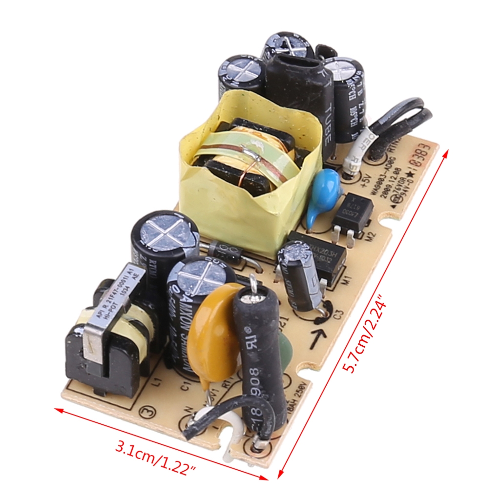 AC-DC 5V 2A mô-đun công tắc nguồn điện 5V 2000mA để thay thế/sửa chữa 100-240V đến 5V