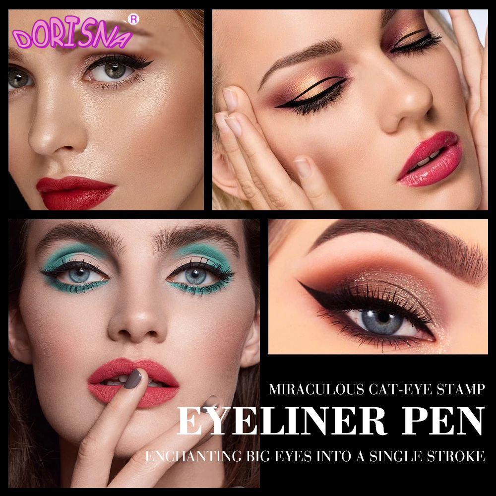 DORISNA Eyeliner Waterproof Long-Lasting Liquid Black Eyeliner Pen Makeup