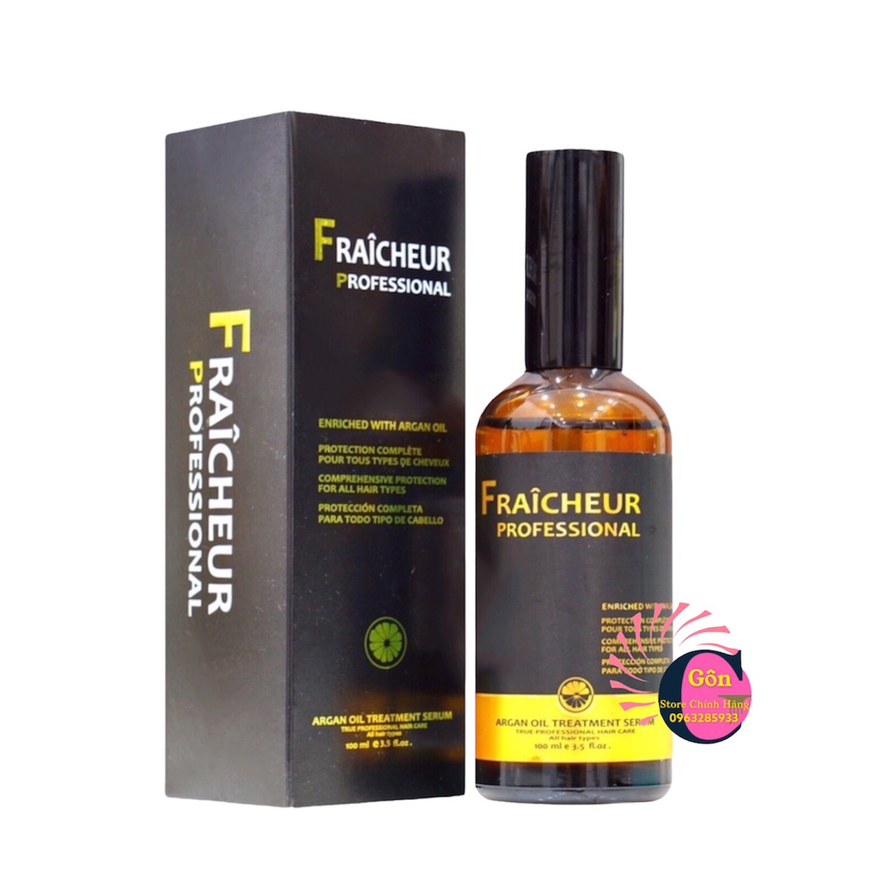 inh Dầu Dưỡng Phục Hồi Chuyên Sâu Fraicheur Argan Oil Treatment Serum 100ML