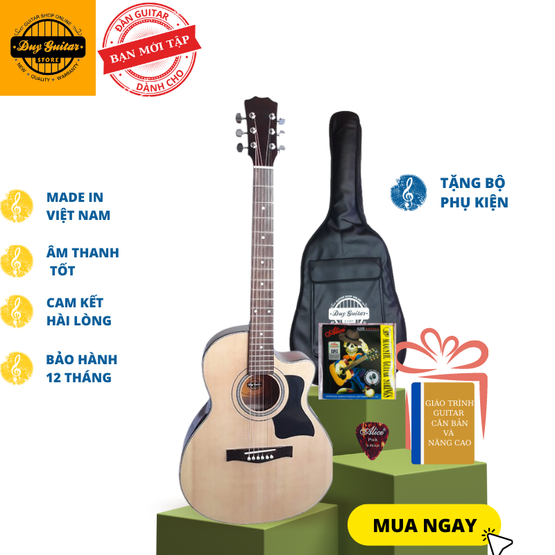 Đàn guitar giá rẻ Duy Guitar Store DT70 dòng đàn gitar chất lượng cho âm thanh vang sáng có ty...