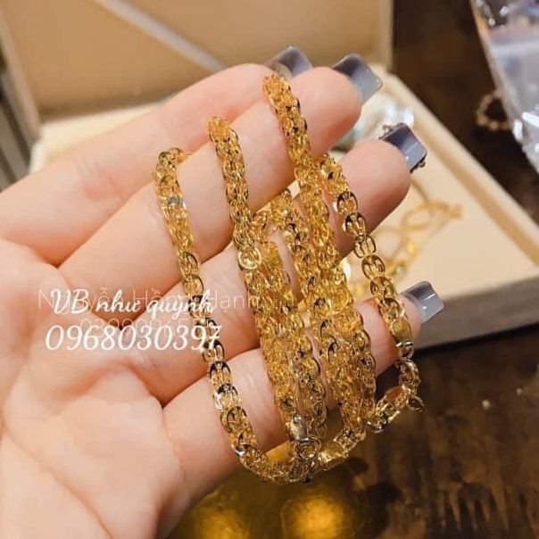 Lắc tay nữ vàng 18k, lắc tay vàng non, lắc tay mạ vàng thật 24k, lắc tay bi xi kim, lắc tay phụng vàng thời trang trang sức gadoshop vl10091901 - đeo đi làm công sở cực đẹp cam kết không đen