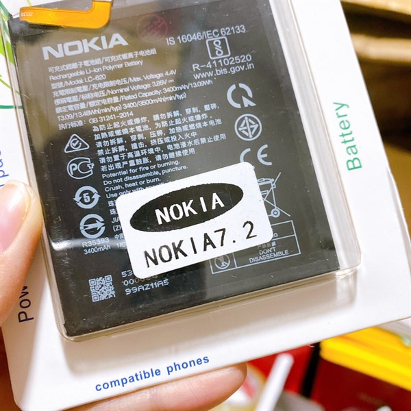 [ ẢNH THẬT ] Pin Nokia 7.2 / LC-620 hàng như hình