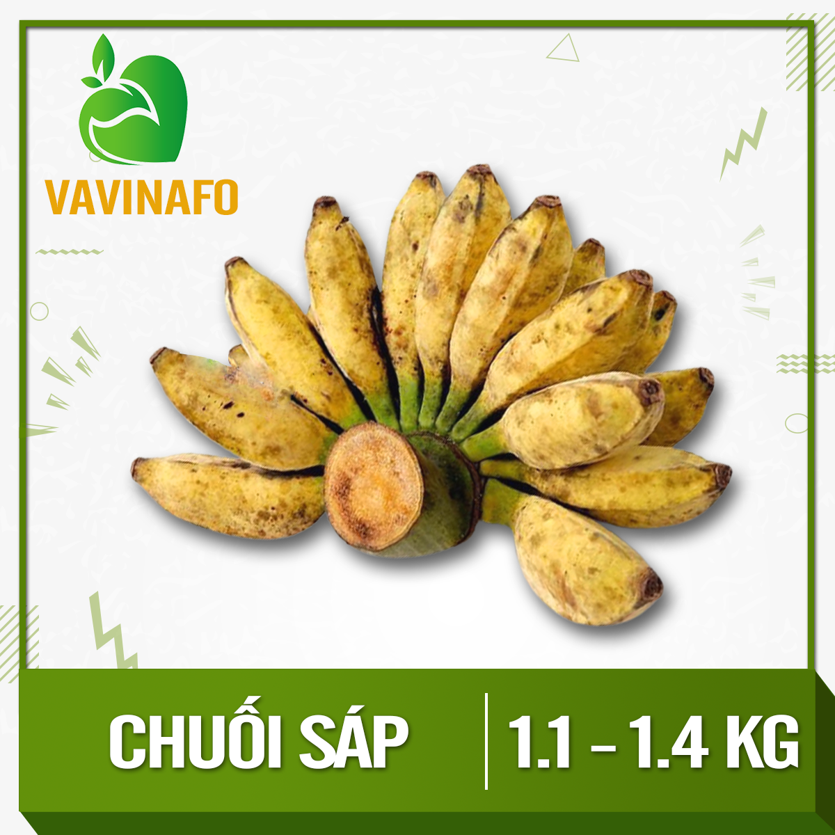 HCM - Chuối sáp Bến Tre (Giao xanh/chín ngẫu nhiên tùy đợt hàng) - [Giao nhanh TPHCM]