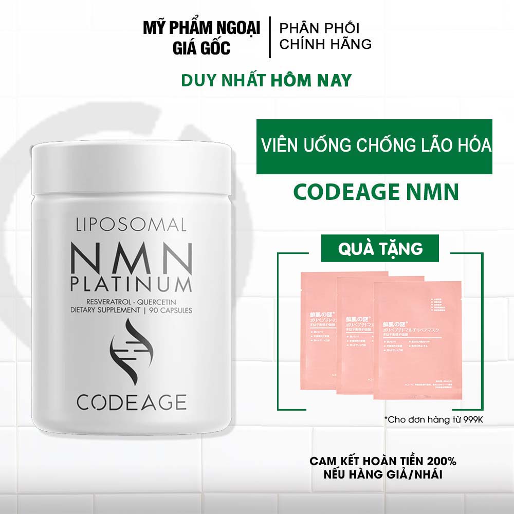 Viên uống chống lão hóa da Codeage Liposomal NMN 90 viên
