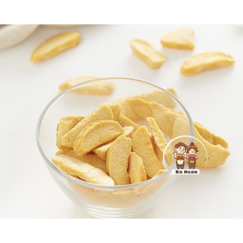Đồ Ăn Vặt - Sầu Riêng Sấy Thăng Hoa - Sầu Riêng Sấy Giòn thượng hạng nguyên múi, cắt lát, không đường Bình Lam Food