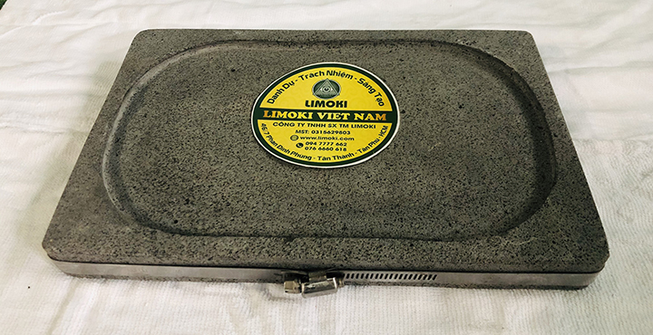 Đá Nướng Thịt Núi Lửa Hình Chữ Nhật 30x20x3cm
