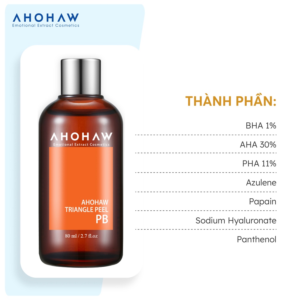 Peel Da Dầu, Mụn Ahohaw Triangle Peel PB