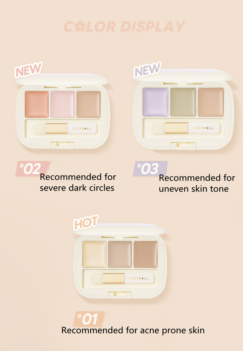 Wenefang%20Fashion%20Judydoll%20Moisturizing%20Three-Color%20Concealer%20Palette%20High%20Coverage%20Waterproof%20And%20Sweatproof%20Long-Lasting%20Natural%20-%20Image%207