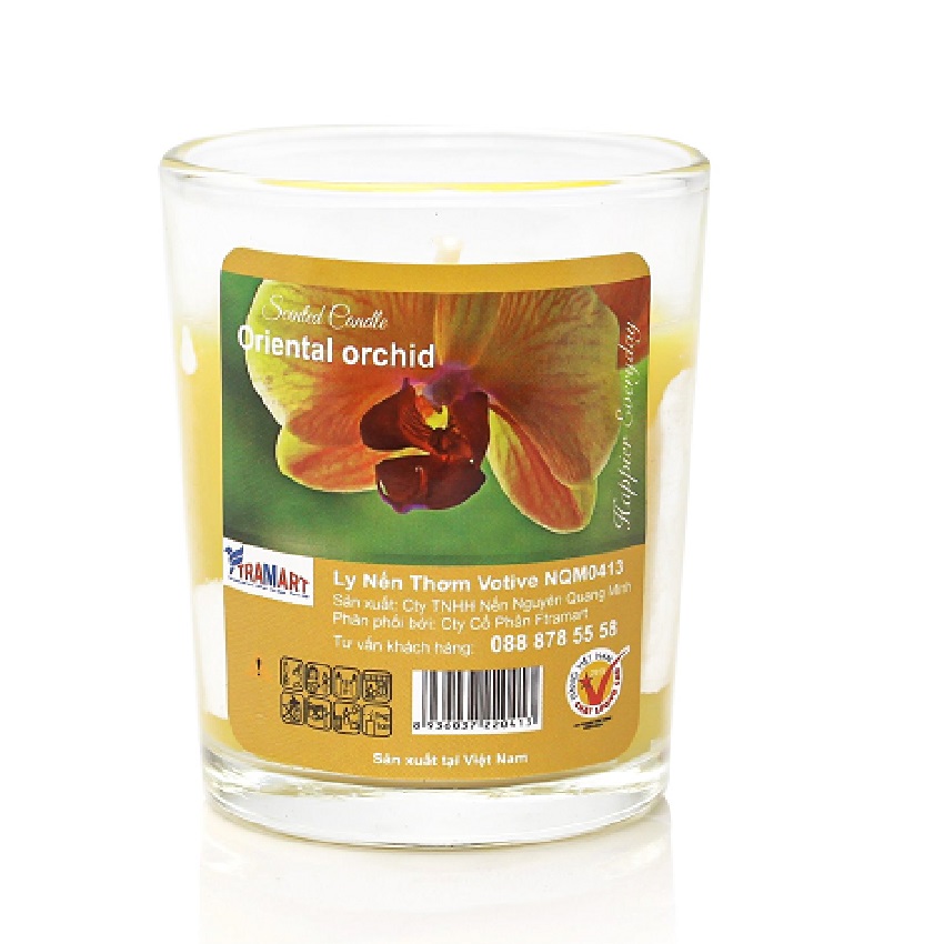 Scented Candle Relaxing Cup votive Miss candle ftramart NQM0413 Oriental orchid (orchids flavor) smokeless candle use room decoration