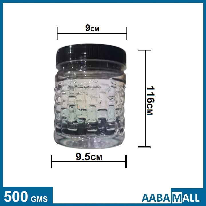 12pcs Snack Jar / Spice Jar / Kitchen Burni / Shelf Storage / Masala Storage Container Food Container 500gms. 