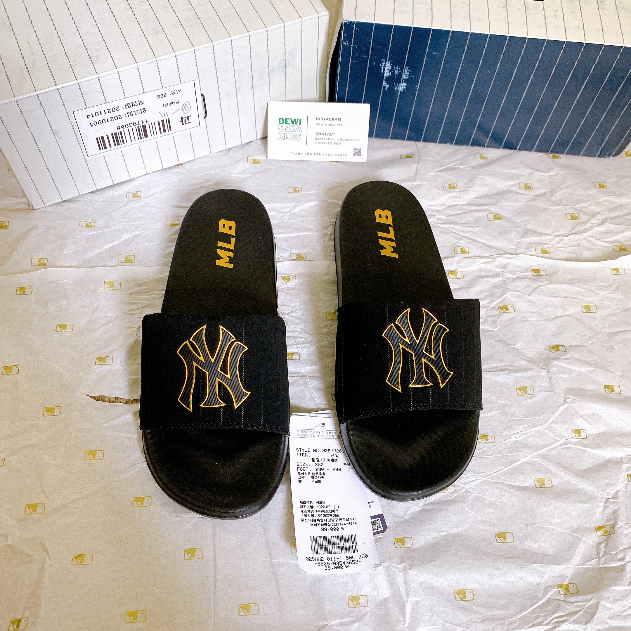[Chính hãng] Dép MLB New Mound shipped Korea