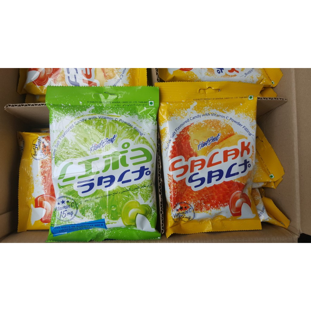 Kẹo ( Chanh, Dứa, Mây ) Muối Thái Lan gói 120g